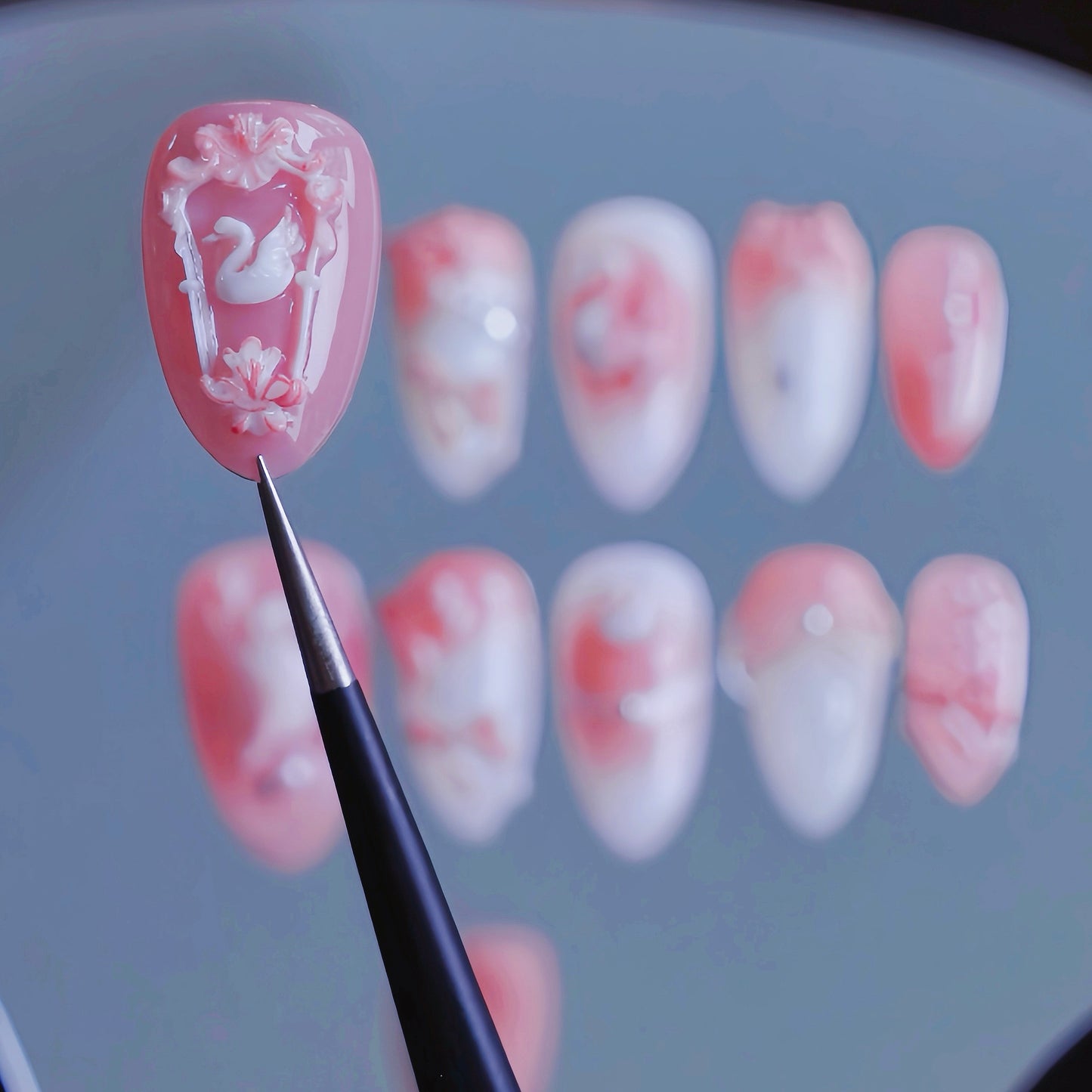 YUMMICLAWS Press on nails Odette short almond